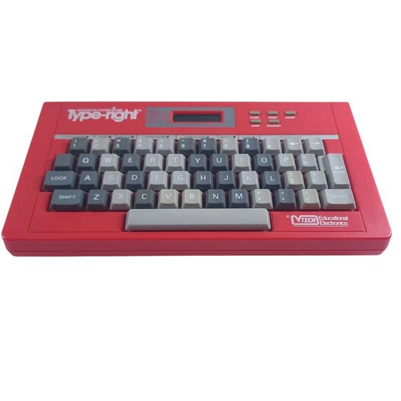V-Tech Type Right Educational Electronic Typing Tutor Keyboard TESTED WORKS EXCL - Picture 1 of 16